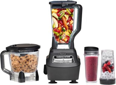 Ninja BL770 Mega Kitchen System, 1500W, 4 Functions for Smoothies, Processing, Dough, Drinks & More, with 72-oz.*Blender Pitcher