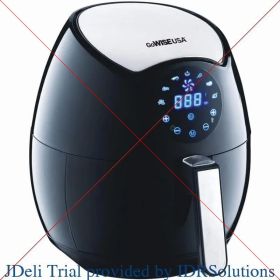 GoWISE USA Ming's Mark GW22621 Electric Air Fryer, 3.7 QT, Black