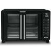 Gourmia Digital French Door Air Fryer Toaster Oven, Black