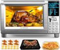 Nuwave Bravo Air Fryer Toaster Smart Oven, 12-in-1 Countertop Convection, 30-QT XL Capacity, 50°-500°F Temperature Controls