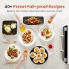 ChefCubii 4-in-1 Countertop Convection Steam Combi Oven Air Fryer Dehydrator with Temperature Control, 40 Preset Menu