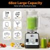 Aeitto Blender, Blenders for Kitchen with 1500-Watt Motor, 68 Oz Large Capacity, Professional Countertop Blenders for Ice Crush,