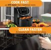 Air Fryer Oven Digital Display 7 Quart Large AirFryer Cooker 12 Touch Cooking Presets, XL Air Fryer Basket 1700w Power Multifunc