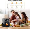 Air Fryer Oven 5 Qt Large Oil Free Touch Screen 1500W Mini Oven Combo with 7 Accessories, One-Touch Digital Controls, No