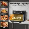 Air Fryer Oven,10-in-1 Air Fryer Toaster Oven Combo,24QT Convection Toaster Oven Countertop with Rotisserie & Dehydrator