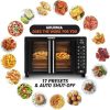 Toaster Oven Air Fryer Combo 17 cooking presets 1700W french door digital air fryer oven 24L capacity accessories