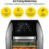 Multifunctional Digital Air Fryer+ Rotisserie, Dehydrator, Convection Oven, 17 Touch Screen Presets Fry, Roast, Dehydrate, Bake