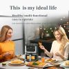 7L Electric Air Fryer Smart Multi-function Hot Convection Oven Deep Fryer Without Oil LED Touch Control 1400W Visible Window