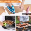 3pcs 12X16" Reusable Heat Resistant Baking Sheets Oil-proof Paper Cloth Oven Pad Baking Mat Kitchen Heat Transfer Tool For HTV