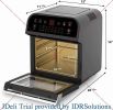 GoWISE USA GW44800-O Deluxe 12.7-Quarts 15-in-1 Electric Air Fryer Oven with Rotisserie and Dehydrator + 50 Recipes QT