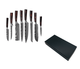 6 Piece Set 8 Piece Set 10 Piece Set Knife Chef's Knife Chef's Knife Kitchen Knife Cooking (Option: Gift box of 8piece set)