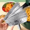 30pcs/set Air Fryer Disposable Aluminum Foil Liners; Non-stick Air Fryer Liner; Round Tin Foil Pans; Safe Round Foil Pie Pans For Baking; Storage