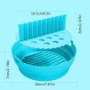 1pc Foldable Air Fryer Silicone Pot With Split Pad Basket Liner Mat Non-Stick For Oven Baking Tray Pizza Plate Grill Pot Tray