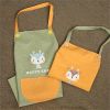 1pc Cute Cartoon Apron; Waterproof And Oil-proof Apron; Hand Wipeable Sleeveless Kitchen Cooking Apron; Cooking And Baking Supplies; Kitchen Tools