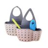 1 Pc Sink Sponge Rack; Sink Organizer Silicone Storage Box; Hangable Multifunctional Drainage Adjustable Shoulder Strap; Sponge Rack